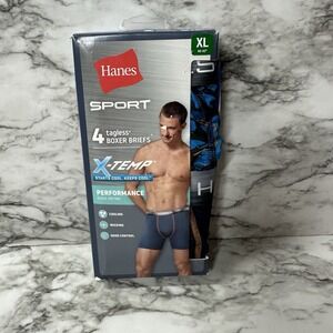 Hanes Sport 4-Pack X-Temp Starts Cool Performance Briefs Size XL 40-42 NEW